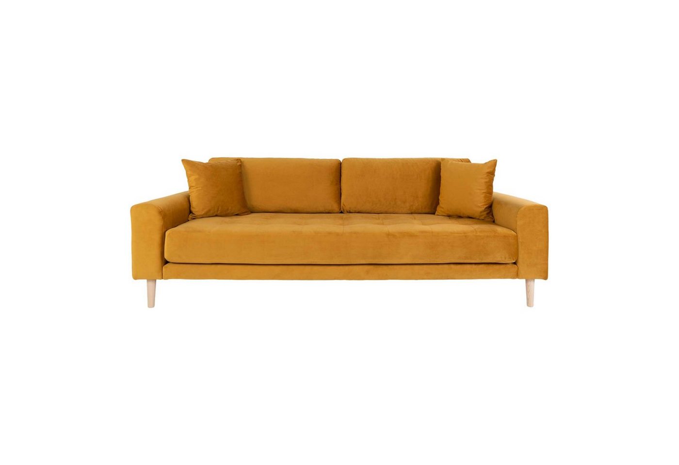 ebuy24 Sofa Lido Sofa 3 Pers. velour inkl. 2 dekorative Kissen von ebuy24