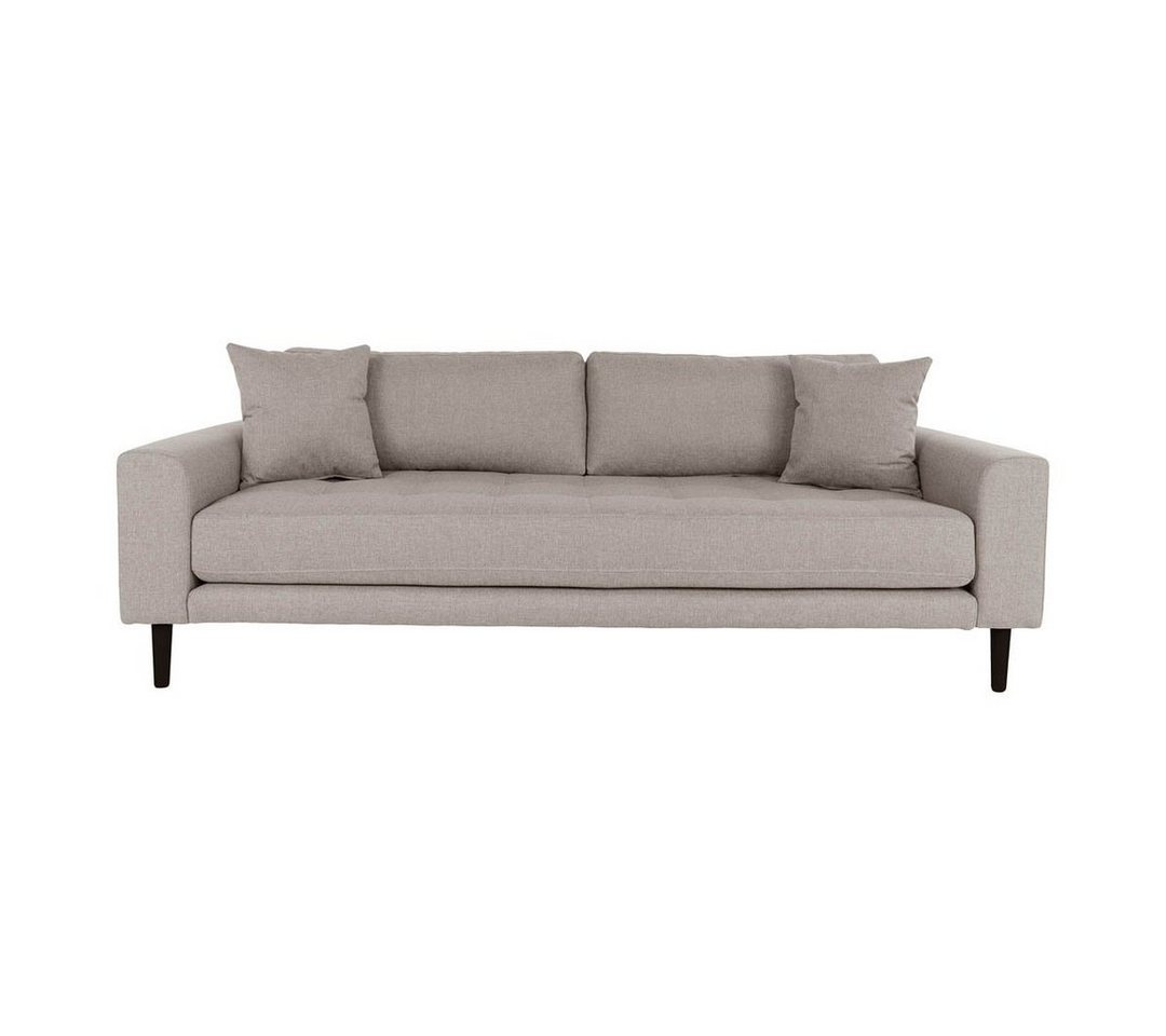 ebuy24 Sofa Lido Sofa 3 Personen 2 Kissen braun., 1 Teile von ebuy24