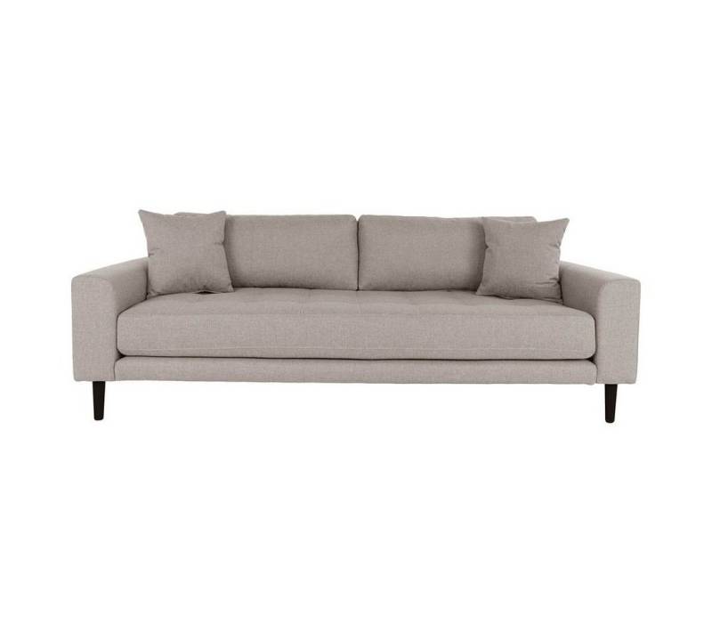 ebuy24 Sofa Lido Sofa 3 Personen 2 Kissen braun., 1 Teile von ebuy24