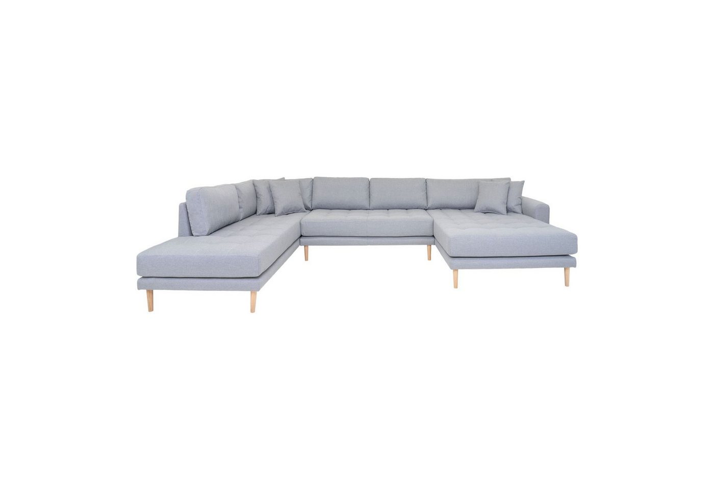 ebuy24 Sofa Lido Usofa rechtsgewendet inkl. 4 dekorative Kisse von ebuy24