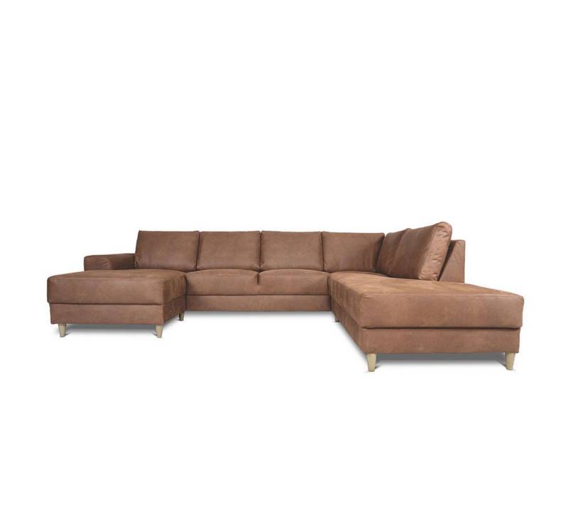 ebuy24 Sofa Nordic Usofa rechts gewendet Cognacfarben Leder. von ebuy24
