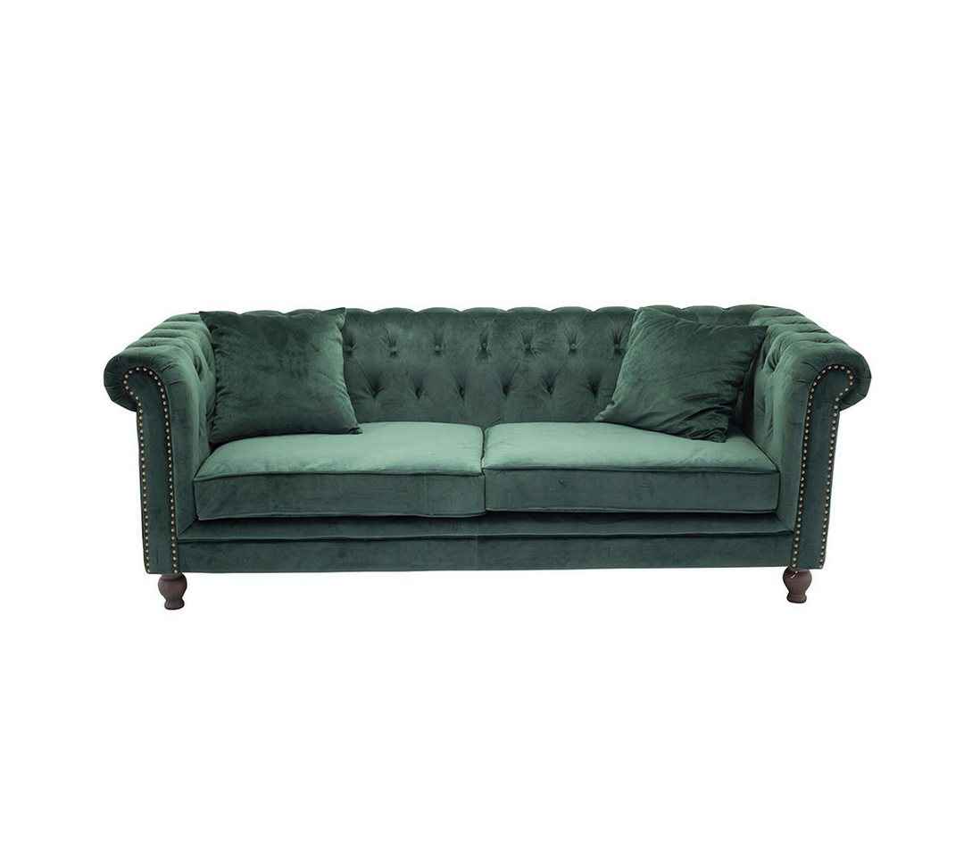 ebuy24 Sofa Velvet Sofa 3-Sitzer Velours grün. von ebuy24