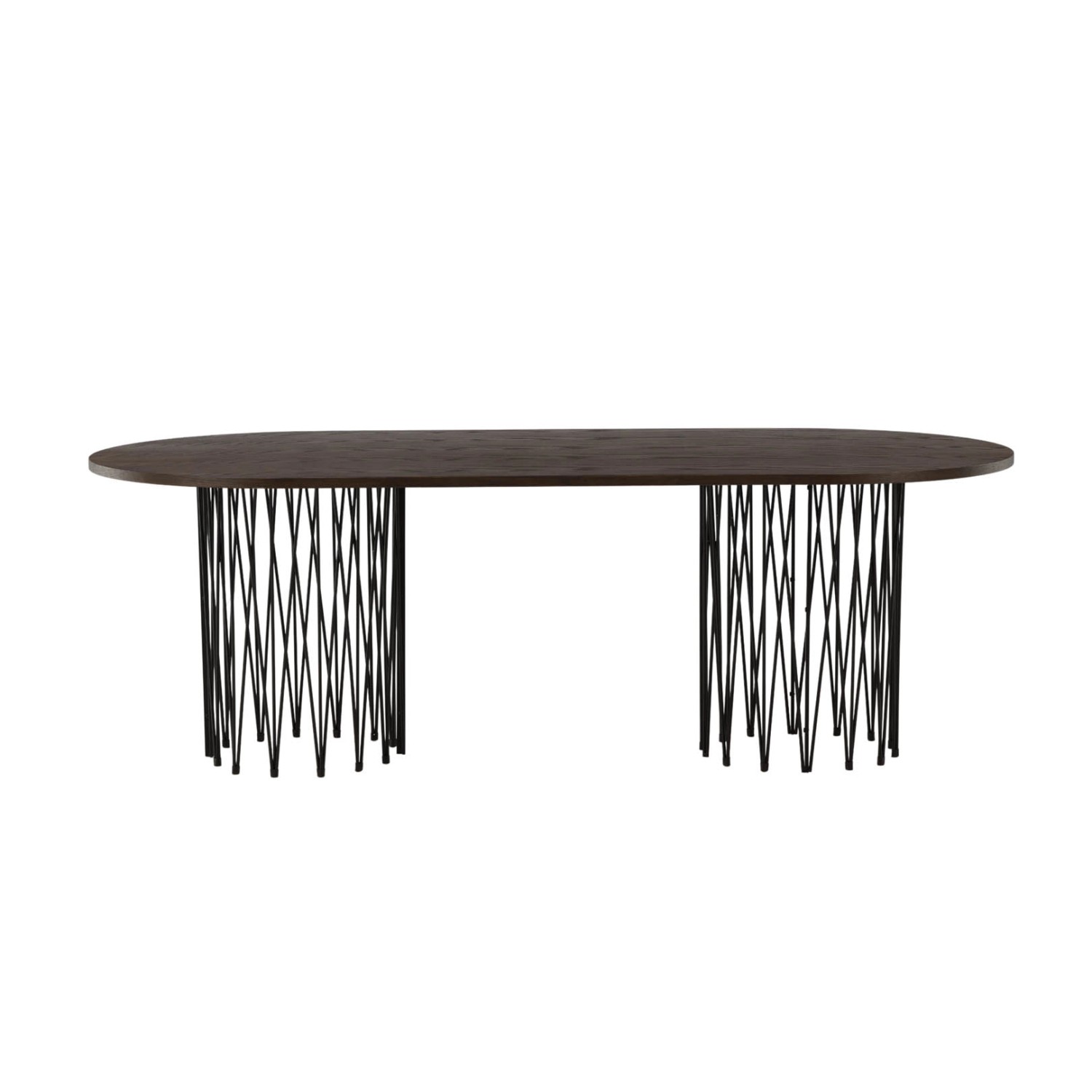 ebuy24 Stone Esstisch 100x220cm Schwarz Braun von ebuy24