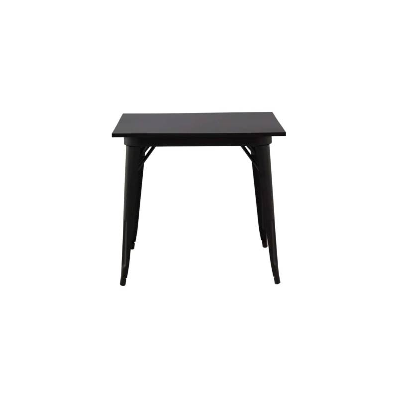 ebuy24 Tempe Esstisch 80x80cm Schwarz von ebuy24