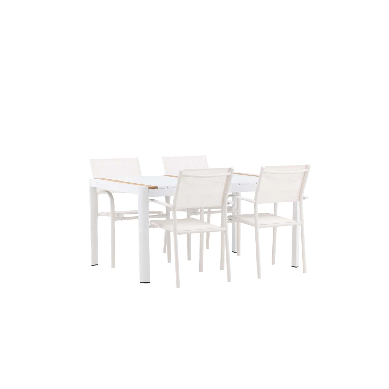 ebuy24 Togo Gartenset Tisch 90x150cm Weiß 4 Stühle Santorini Weiß ebuy24 Togo Gartenset Tisch 90x150cm Weiß 4 Stühle Santorini Weiß von ebuy24