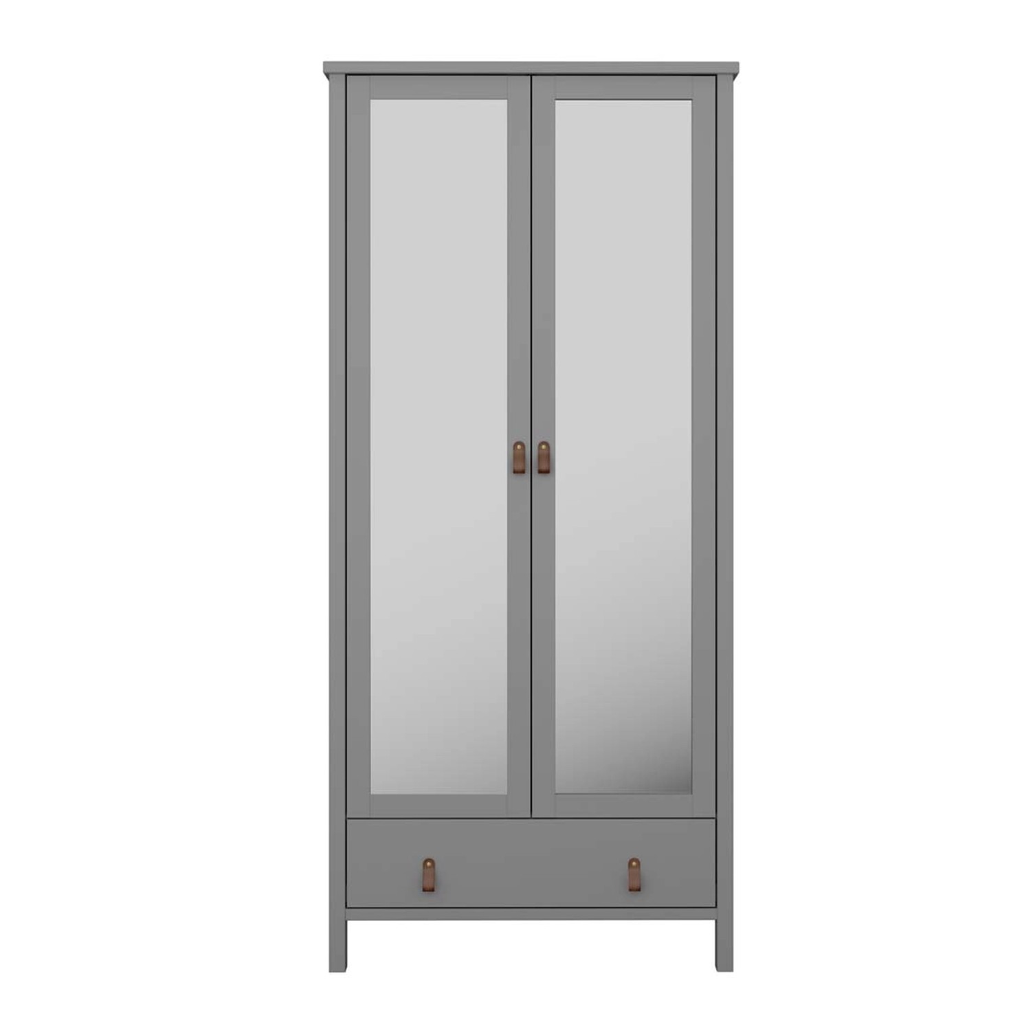 ebuy24 Tromsø Kleiderschrank 2 Spiegeltüren 1 Schublade Grau ebuy24 Tromsø Kleiderschrank 2 Spiegeltüren 1 Schublade Grau von ebuy24