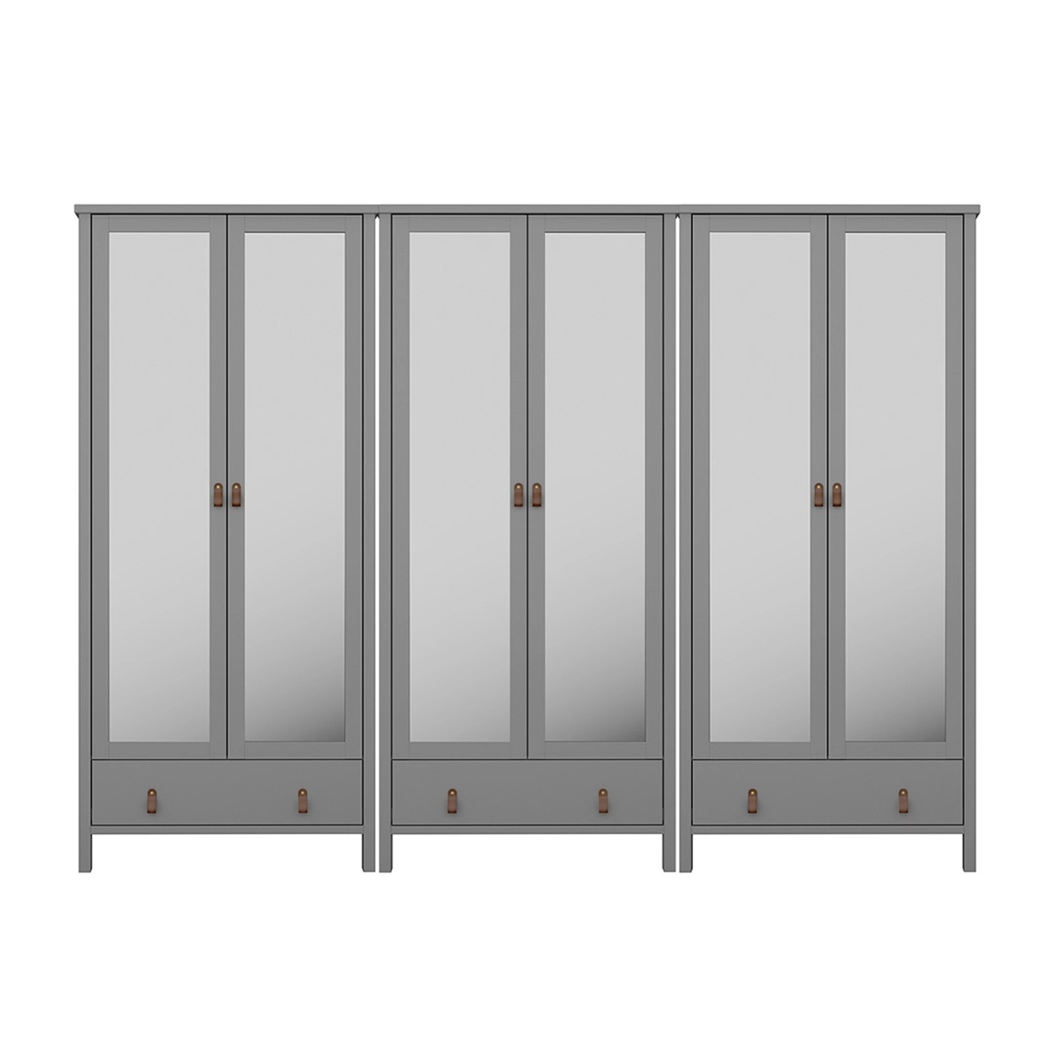 ebuy24 Tromsø Kleiderschrank 6 Spiegeltüren 1 Schublade Grau ebuy24 Tromsø Kleiderschrank 6 Spiegeltüren 1 Schublade Grau von ebuy24