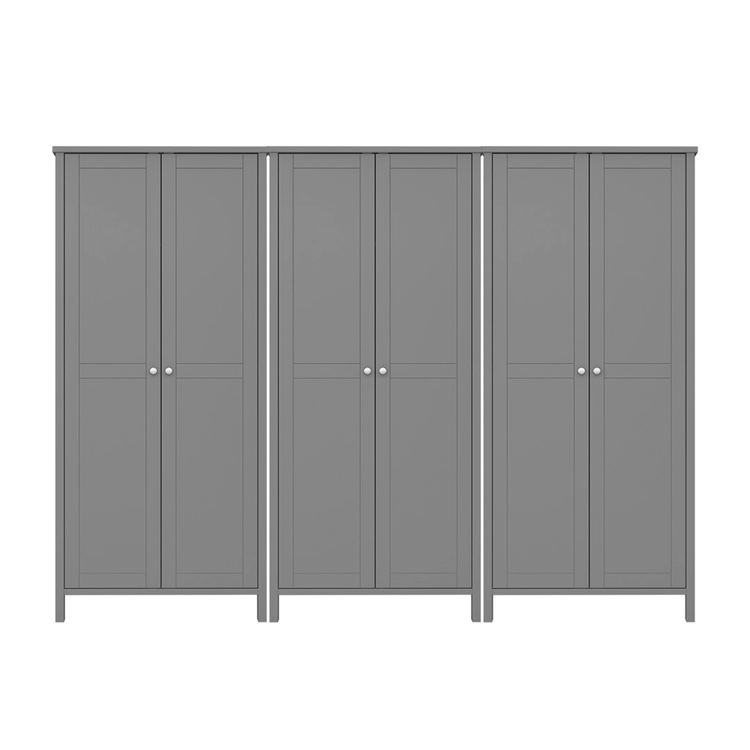 ebuy24 Tromsø Kleiderschrank 6 Türen Grau ebuy24 Tromsø Kleiderschrank 6 Türen Grau von ebuy24