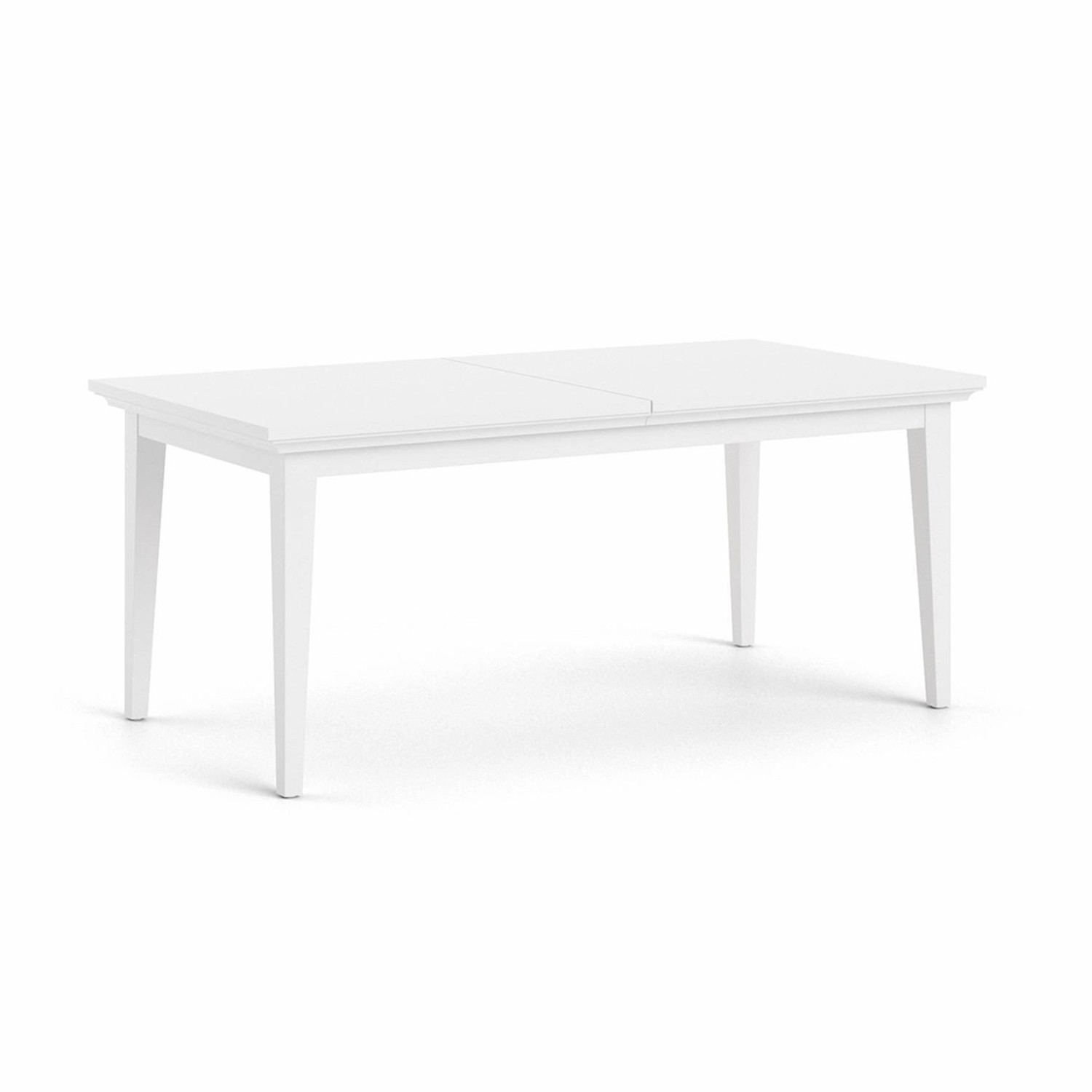 ebuy24 Venedig Esstisch mit 2 x Einlegeplatten Dekor Weiss von ebuy24