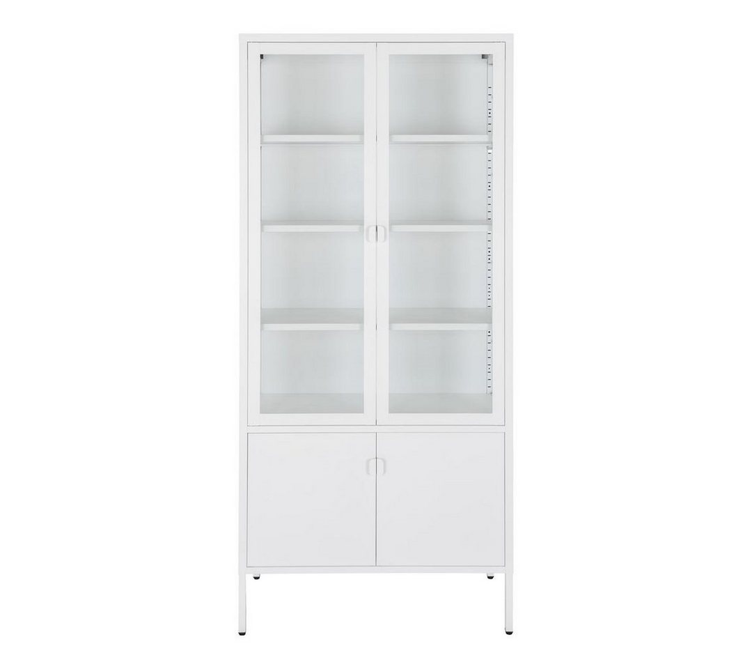 ebuy24 Vitrine Brisbane Vitrinenschrank 4 Türen weiß. von ebuy24