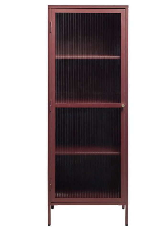 ebuy24 Vitrine Bronco Vitrinenschrank 1 Glastür rot. von ebuy24