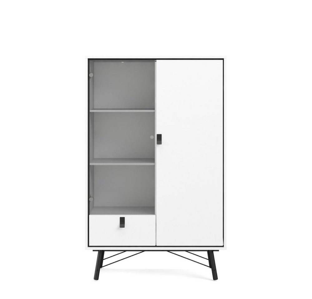 ebuy24 Vitrine Rye Vitrinenschrank 1 Glastür, 1 Tür, 1 Schublade von ebuy24