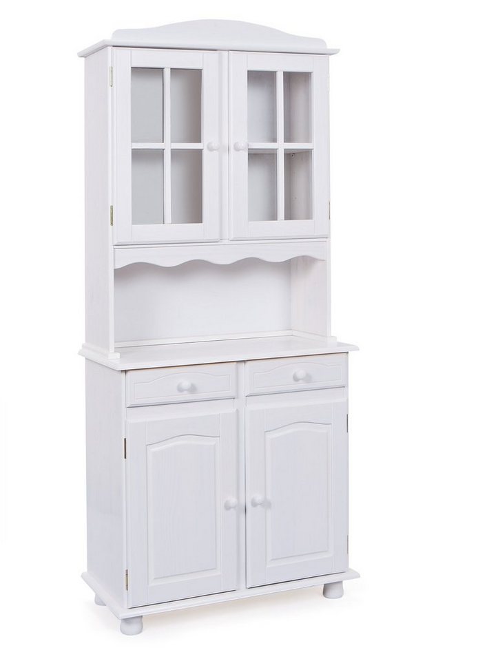 ebuy24 Vitrine Valux Vitrinenschrank 2 Türen, 2 Glastüren, 2 Schu von ebuy24