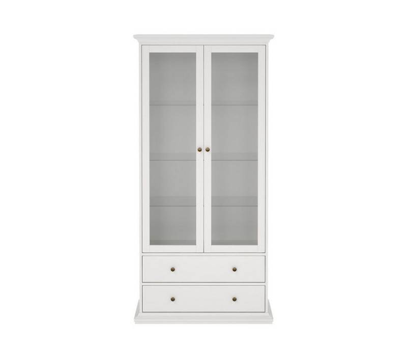 ebuy24 Vitrine Venedig Vitrinenschrank 2-Türig mit 2 Schubladen von ebuy24