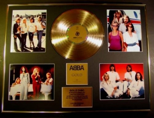ec ABBA Goldene Schallplatte and Foto-Darstellung Limitierte Edition von ec