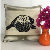 Mops Kissen, Dekorative Hund-Liebhaber-Geschenk-Idee, Geburtstag Geschenkidee/Geburtstag-Geschenk-Idee von ecarlateboutique