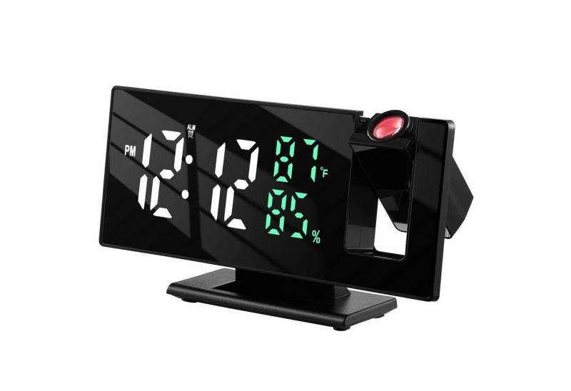 echos Projektionswecker Eco-4600 Großes LED-Display,3m Projektion,Temperatur/Luftfeuchtigkeitsanzeige von echos