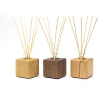 Raumduft - Vase Aus Massivholz Mit Glaseinsatz von echtholzideen