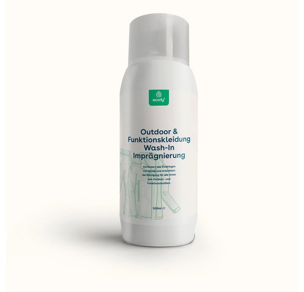 eco:fy Wash-In Imprägnierung für Textilien Imprägnierspray (1 St), Starker Schutz vor Wasser, Fett und Schmutz eco:fy Wash-In Imprägnierung für Textilien Imprägnierspray (1 St), Starker Schutz vor Wasser, Fett und Schmutz von eco:fy