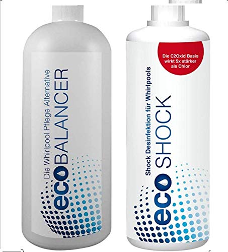 chlorfreie Wasserpflege, biologische Whirlpool Wasserpflege eco Balancer & Shock zum Setpreis von ecoBALANCER