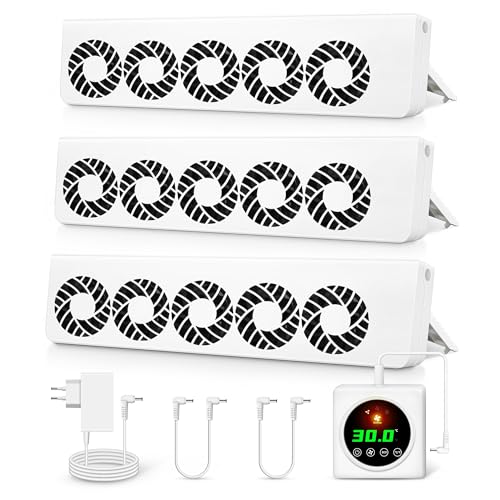 ecoCalm Heizkörper Ventilator 2.0 mit Regler mit intelligenten Thermostaten, Heizkörperlüfter mit 15 Lüfter, Geeignet für Heizkörper wie TYP21, TYP22, TYP32 ecoCalm Heizkörper Ventilator 2.0 mit Regler mit intelligenten Thermostaten, Heizkörperlüfter mit 15 Lüfter, Geeignet für Heizkörper wie TYP21, TYP22, TYP32 von ecoCalm