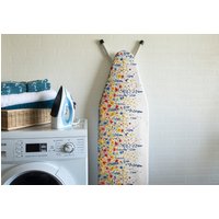 Universal-Bügelbrettbezug Bis 140 X 45 cm - Oberschicht Aus 100 % Baumwolle, Öko-Tex-Geprüft Auf Schadstoffe Mit 3 Clips von ecoPrintFabric