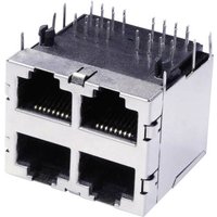 Econ Connect 3022S2 Doppelstock Multiport 4 x RJ45 3022S2 Buchse, Einbau horizontal Polzahl 8P8C Met von econ Connect