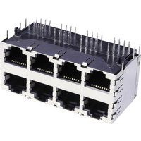 Econ Connect 3022S4 Doppelstock Multiport 8 x RJ45 3022S4 Buchse, Einbau horizontal Polzahl 8P8C Met von econ Connect