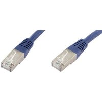 Econ connect F6TP0,25BL RJ45 Netzwerkkabel, Patchkabel CAT 6 S/FTP 0.25m Blau Paarschirm von econ Connect