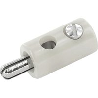 econ connect HOS25WS Miniatur-Rundsteckverbinder Stecker, gerade Stift-Ø: 2.5 mm Weiß 1 St. Bulk von econ Connect
