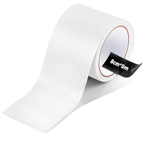 ecooe PVC Planenband, Reparaturklebeband 5M x 8CM für Gewebeplanen, wasserdichtes Klebeband für LKW Abdeckplane, Markise, Zelt, Sonnenschirms, Pavillon, Plane, Awning Weiß ecooe PVC Planenband, Reparaturklebeband 5M x 8CM für Gewebeplanen, wasserdichtes Klebeband für LKW Abdeckplane, Markise, Zelt, Sonnenschirms, Pavillon, Plane, Awning Weiß von ecooe