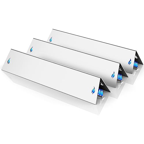 ecooe V2A Edelstahl Aromaschienen Flavorizer Bars für Weber Spirit und Spirit II - 200er Baureihe ab 2013 - Ersatz für Weber 7635 (3 Stück) - passend für Weber Spirit E210 S210 E220 und mehr von ecooe