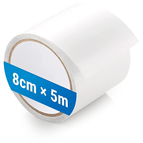 ecooe Zelt Klebeband 5M x 8CM Zelt Klebebänder Reparaturband Transparent Wasserdichte Professionell geeignet für PVC-beschichtetes Zelt markisen Pavillon flicken, Zelt Zubehör von ecooe