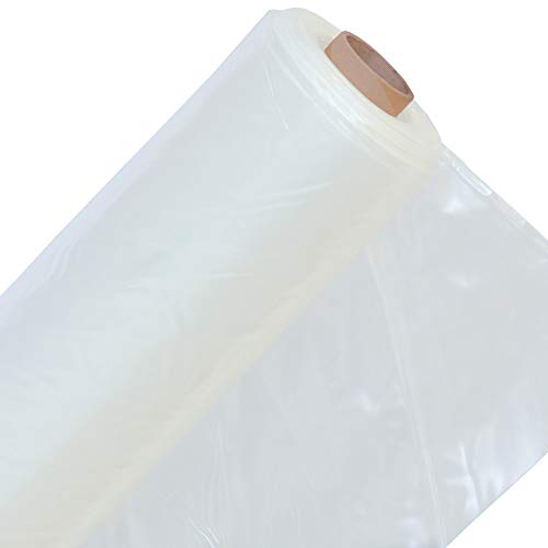 UV5 Gewächshausfolie Folientunnel 6m Breite hoch UV-stabil 200µm (0,2mm dick) Profi-Qualität! Länge: 2m Transparent von ecosoul