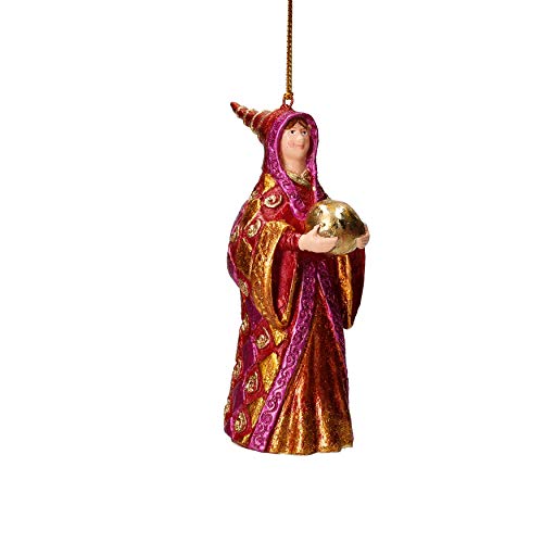 ecosoul Hexe Zauberin Deko Hänger Christbaumschmuck Kupfer pink Gold 12cm von ecosoul