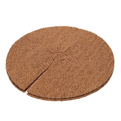 ecosoul Kokosscheibe Kokosmatte für Blumentöpfe Kübel Frostschutz Winterschutz Abdeckung Wurzelschutz mit Öffnung in 4 Größen (Ø 45cm) von ecosoul