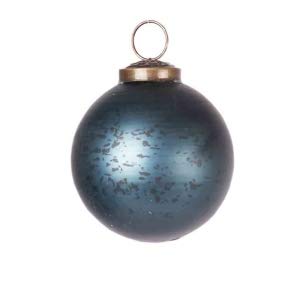 ecosoul Kugel Weihnachtsbaum (4,85€/Stück) Christbaum Weihnachtskugel antik blau gefärbtes Glas dunkelblau (10 cm) von ecosoul