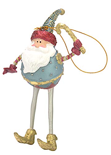 ecosoul Weihnachtsmann Weihnachten Baumschmuck Figur Deko Hänger Christbaumschmuck 16 cm (mit Stab) von ecosoul