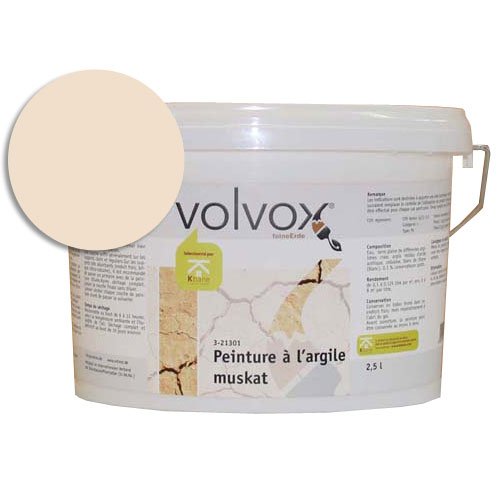 ecotec Naturfarben GmbH Volvox Espressivo Lehmfarbe - atmungsaktive Wandfarbe matt - hohe Deckkraft - streichfertige Naturfarbe tiramisu 5 L von ecotec Naturfarben GmbH