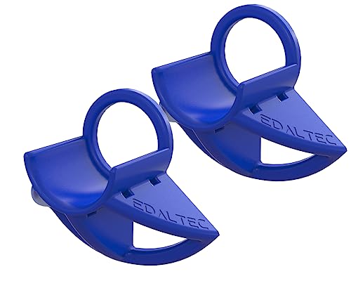 edaltec 2X Pool Schlauchhalter Knickschutz Kunststoff 32mm 38mm passend für INTEX Zubehör blau von edaltec