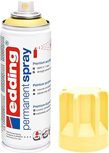 Edding E5200 Spray-déco Malerfarbe alle Oberflächen gelb pastell matt von edding