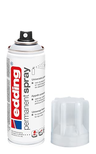edding 5200 Permanent Spray Universalgrundierung - 200 ml - Grundierung zur Vorbereitung von lackierfähigen Oberflächen wie Glas, Metall, Holz, Keramik, Leinwand edding 5200 Permanent Spray Universalgrundierung - 200 ml - Grundierung zur Vorbereitung von lackierfähigen Oberflächen wie Glas, Metall, Holz, Keramik, Leinwand von edding