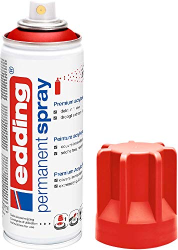 Edding E5200 Spray-déco Malerfarbe alle Oberflächen rot matt von edding