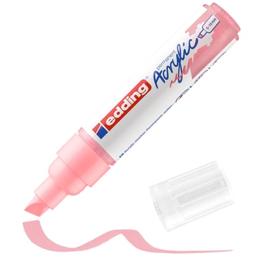 edding 5000 Acrylmarker breit - rosa - 1 Acrylstift wasserfest - breite Keilspitze 5-10 mm - Acryl Farben zum Malen auf Leinwand, Malpapier und Holz - Acrylstifte für Steine edding 5000 Acrylmarker breit - rosa - 1 Acrylstift wasserfest - breite Keilspitze 5-10 mm - Acryl Farben zum Malen auf Leinwand, Malpapier und Holz - Acrylstifte für Steine von edding
