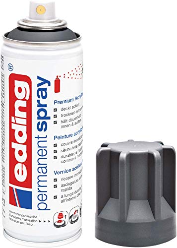 edding 5200 – 901 – Spray Acrylfarbe, grau, 5200-926 von edding