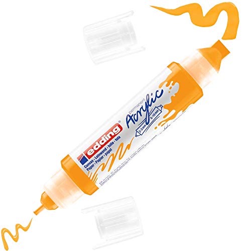 edding 5400 Acryl 3D Double Liner - sonnen-gelb - 1 Acrylfarbe Tube - Doppel-Spitze 2-3,5-10 mm edding 5400 Acryl 3D Double Liner - sonnen-gelb - 1 Acrylfarbe Tube - Doppel-Spitze 2-3,5-10 mm von edding