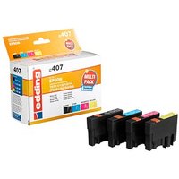 edding EDD-407  schwarz, cyan, magenta, gelb Druckerpatronen kompatibel zu EPSON T0715, 4er-Set von Edding