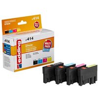 edding EDD-414  schwarz, cyan, magenta, gelb Druckerpatronen kompatibel zu EPSON T1285M, 4er-Set von Edding