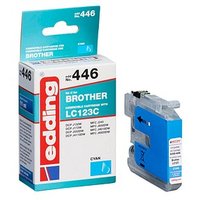 edding EDD-446  cyan Druckerpatrone kompatibel zu brother LC-123C von Edding