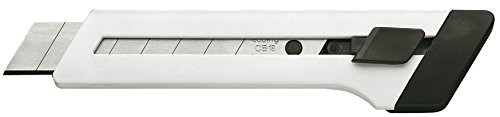edding M 18 Cutter - 1 Cutter in weiß - handliches Cuttermesser für alltägliche Schneidarbeiten - Universalmesser, Teppichmesser, Tapetenmesser - Ersatzklingen erhältlich von edding